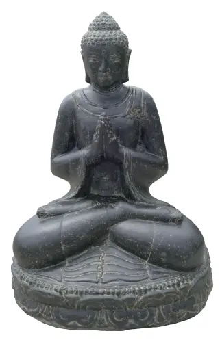 Product image of the product “Buddha sitting, cast stone, 80cm high, light 80 cm”